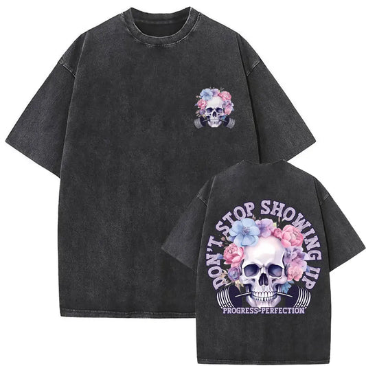 Vintage Skeleton Gym Pump Tee