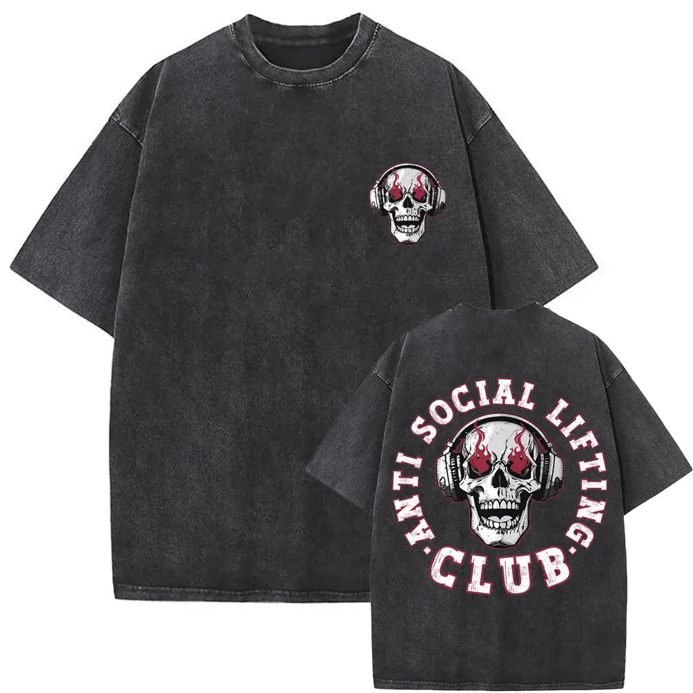 Vintage Skeleton Gym Pump Tee