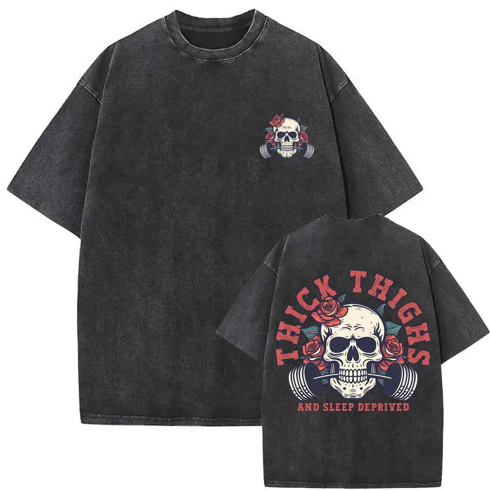 Vintage Skeleton Gym Pump Tee